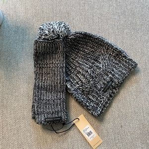 Rebecca Minkoff Marled Beanie & Arm Warmer Set